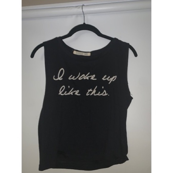 BLUENOTES ‘I woke up like this’ muscle tee - Picture 1 of 3